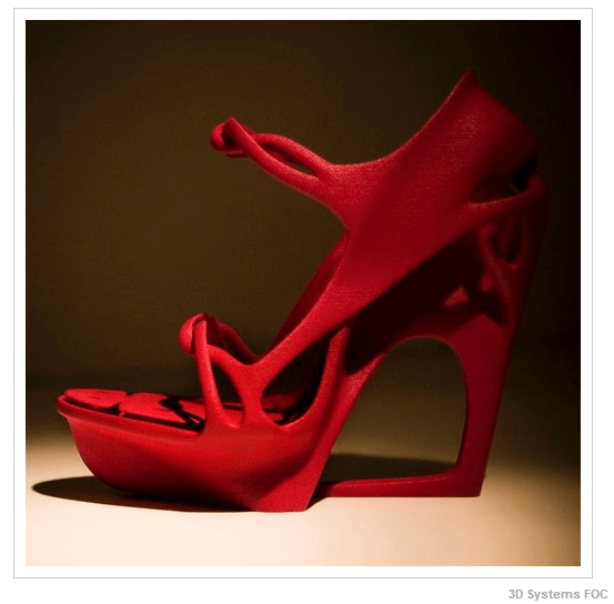 Cubify.com CubeX printed 3D fashionable shoes!