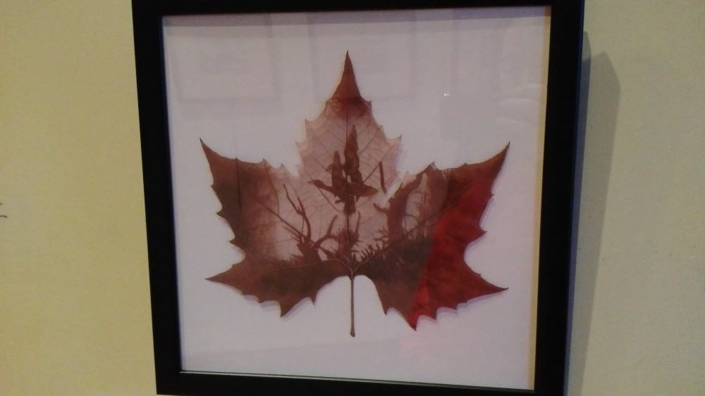 #BigWorldExplorer w/ @ExpediaCA - Ochre Gallery DoubleTree Niagara Falls - Leaf Art
