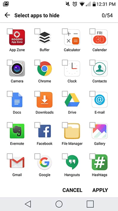 LG G5 Android Hide Apps From Home Screen