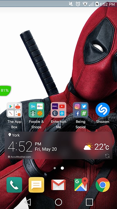 LG G5 Home Screen Customized