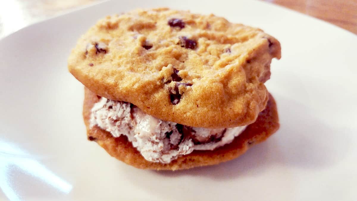Dessert: Pillsbury Ice Cream Cookie Sandwich